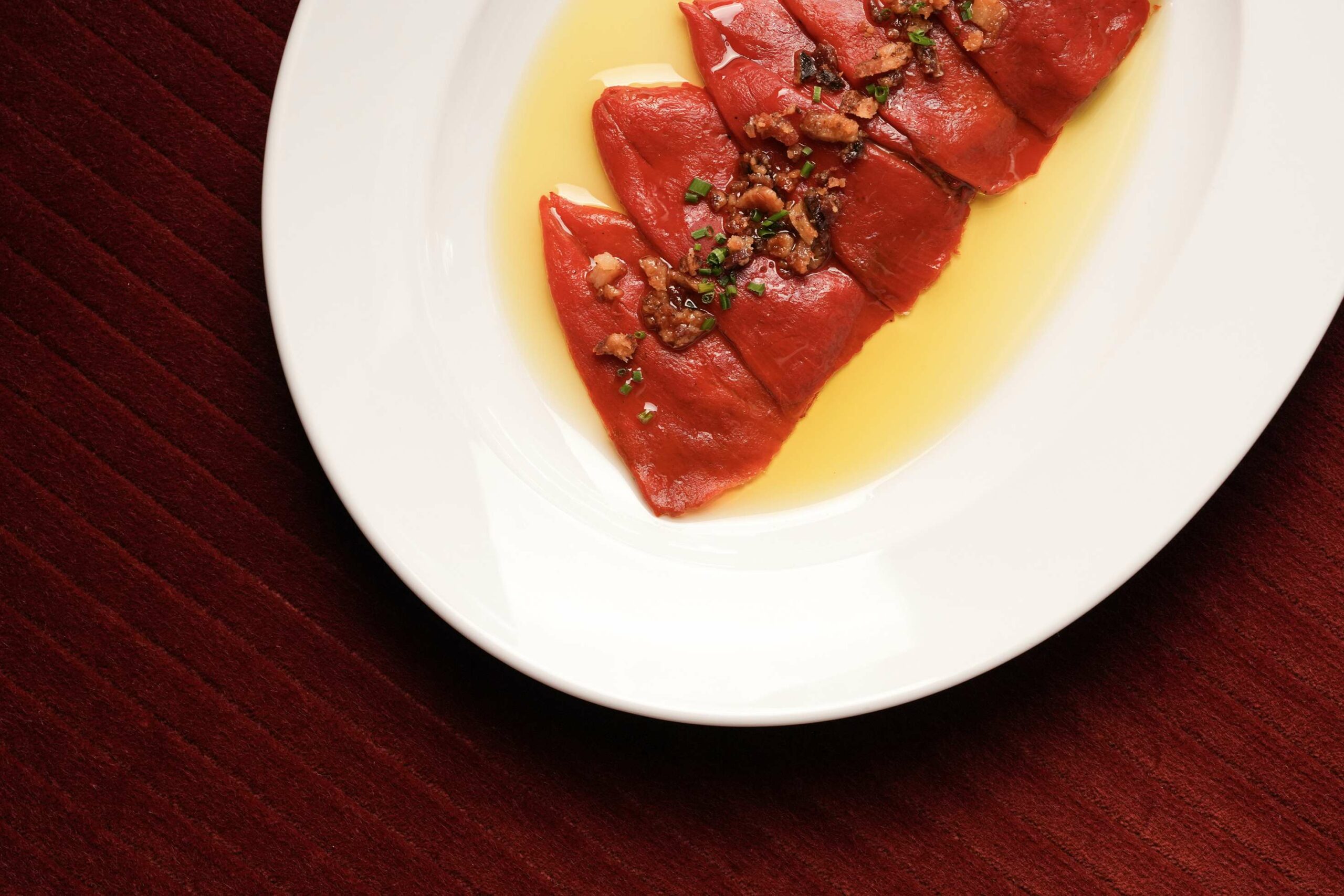 anahi restaurant monaco poivrons-entree partage plat argentine